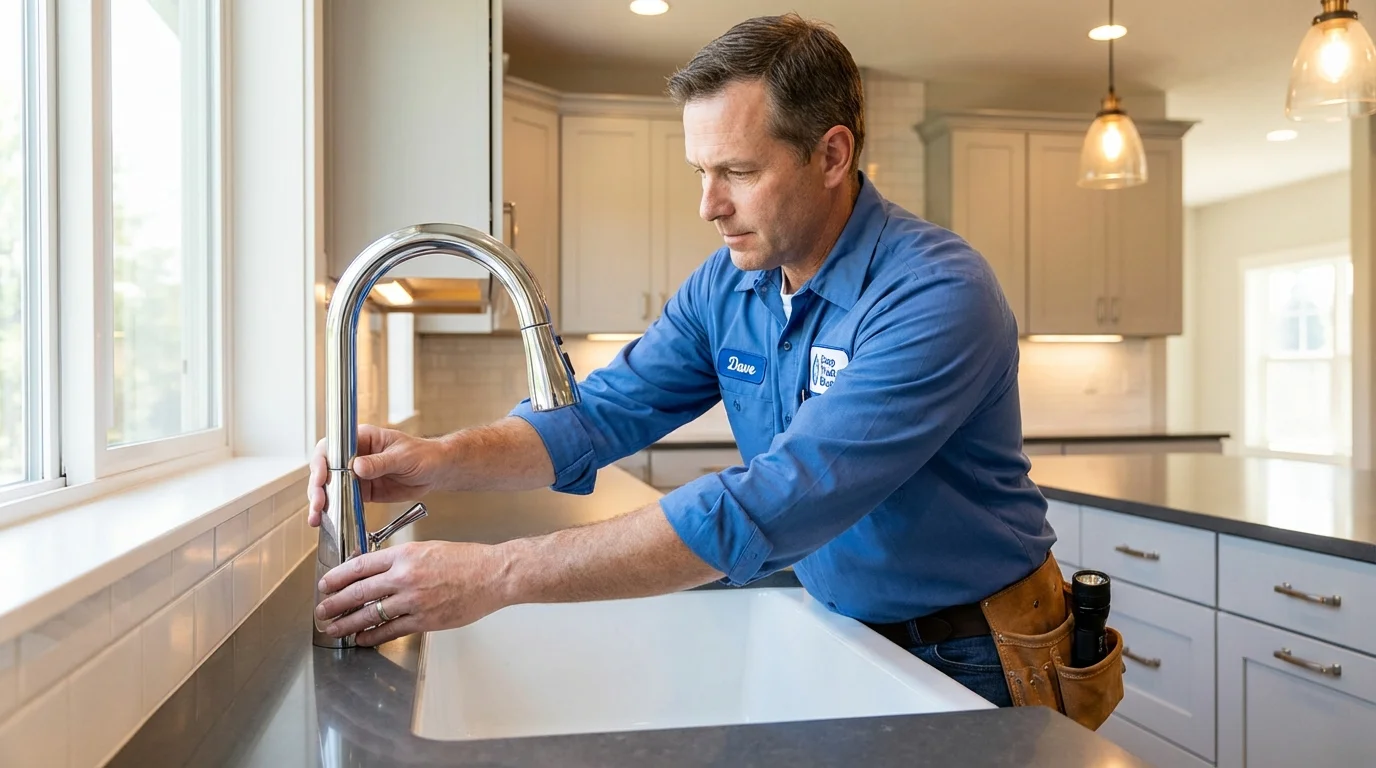Kitchen faucet installation by Johns Plumbing LLC in Nolensville