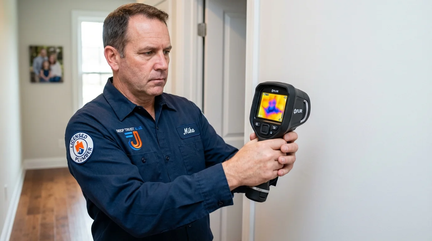 Thermal imaging leak detection by Johns Plumbing LLC in Nolensville